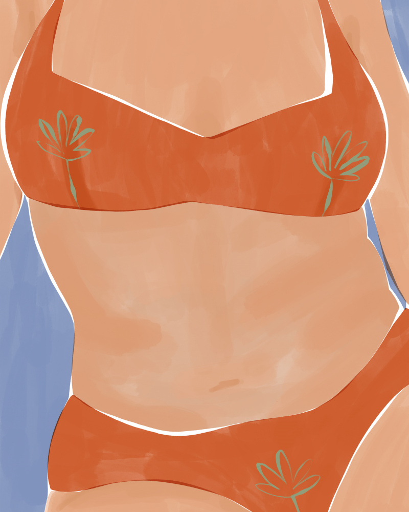 Bikini Babe von Ivy Green Illustrations