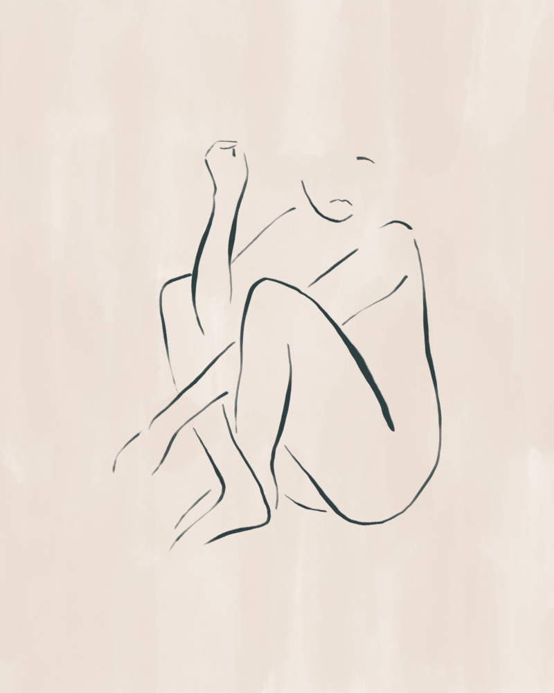 Sitting and Thinking von Ivy Green Illustrations