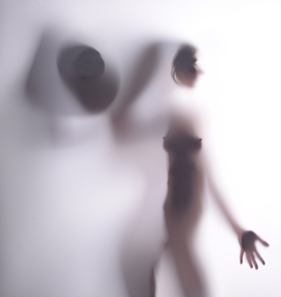 A woman in white von izak katz