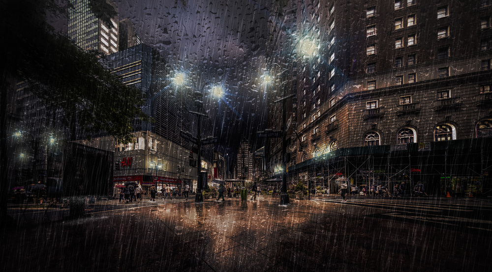 Gotham - Rainy Night von Jackson Carvalho