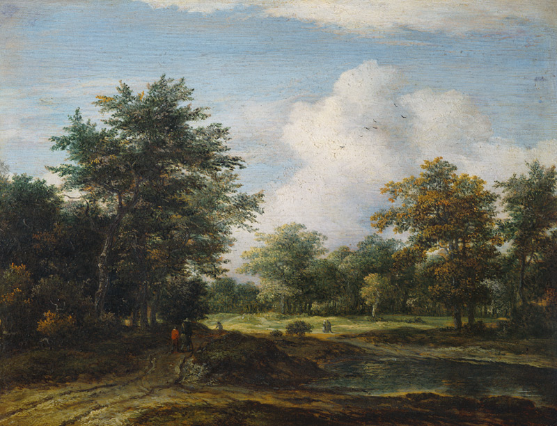 Kleine Waldlandschaft. von Jacob Isaacksz van Ruisdael