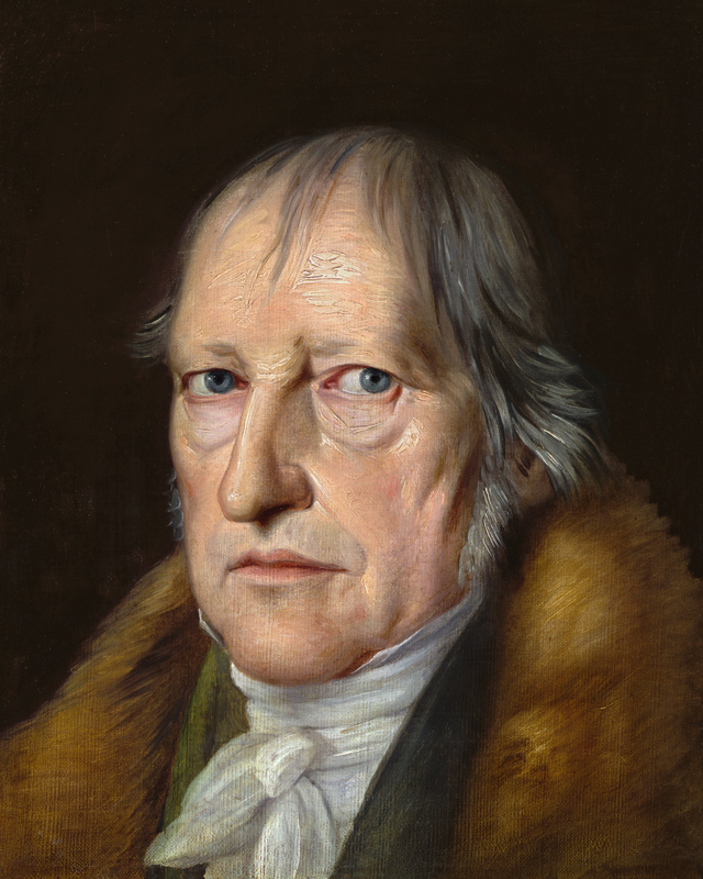 Portrait of Georg Wilhelm Friedrich Hegel (1770-1831) von Jacob Schlesinger