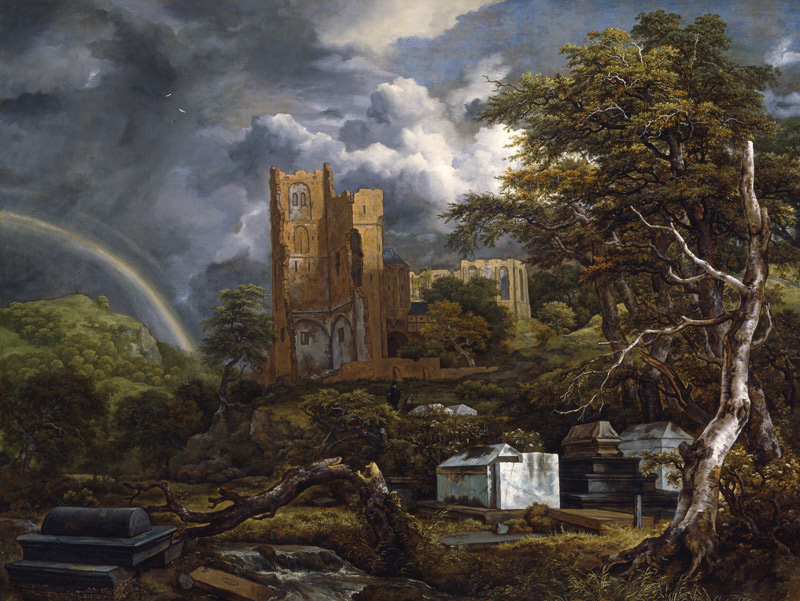 The Jewish Cemetery von Jacob Isaaksz. or Isaacksz. van Ruisdael