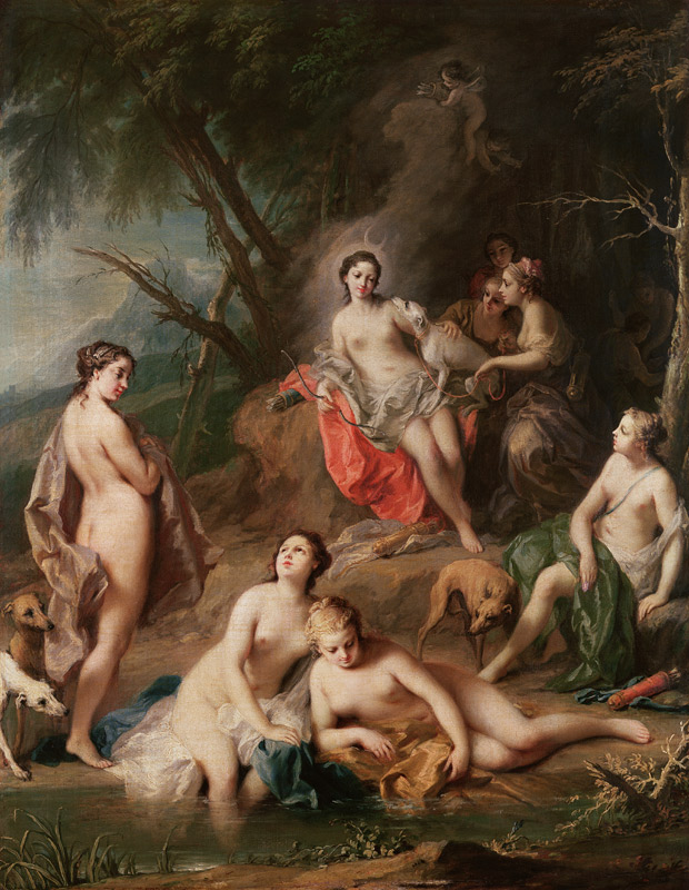 Diana Bathing with her Nymphs von Jacopo Amigoni