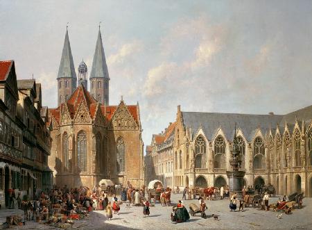 Altstadtmarkt in Braunschweig 1890