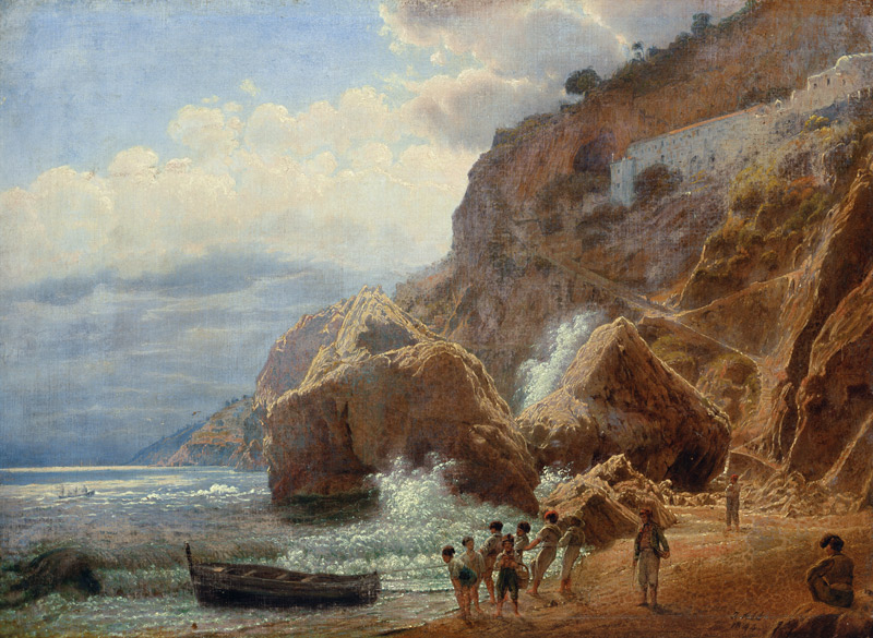 Italian Coastal Landscape von Jakob Alt