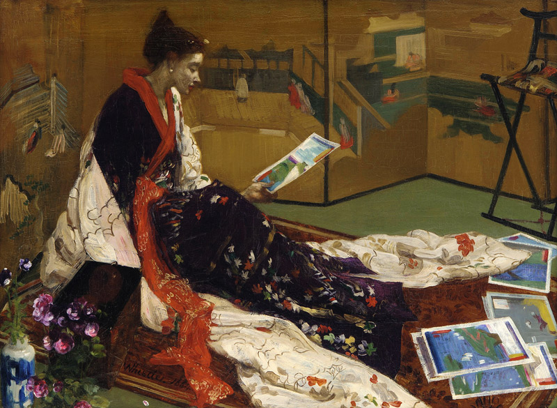 Der goldene Wandschirm von James Abbott McNeill Whistler