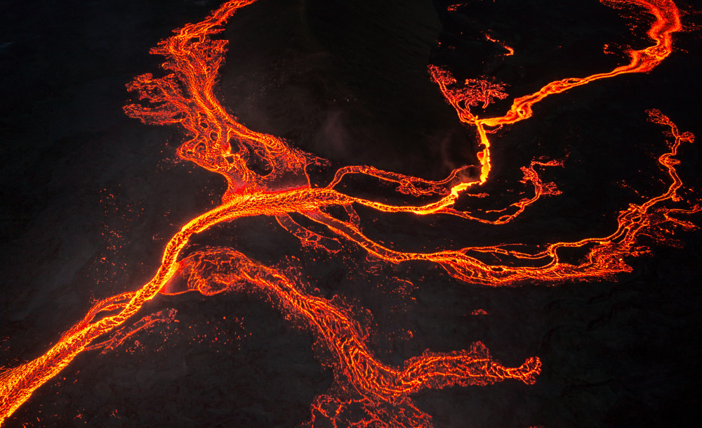 Lava River Abstract von James Bian