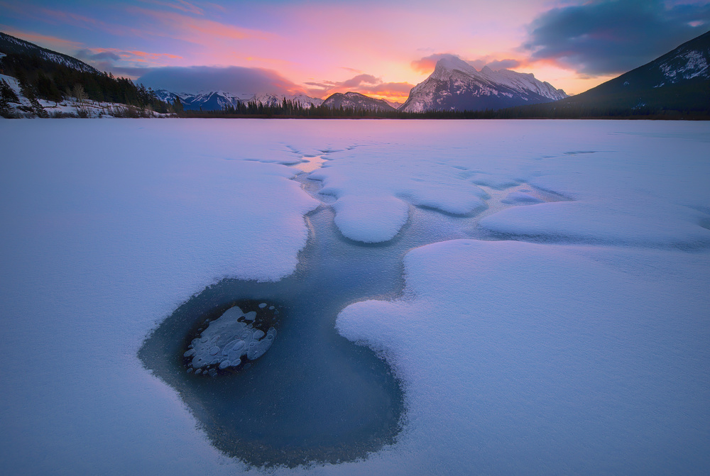 Sunrise Vermillion Lake von James Lu