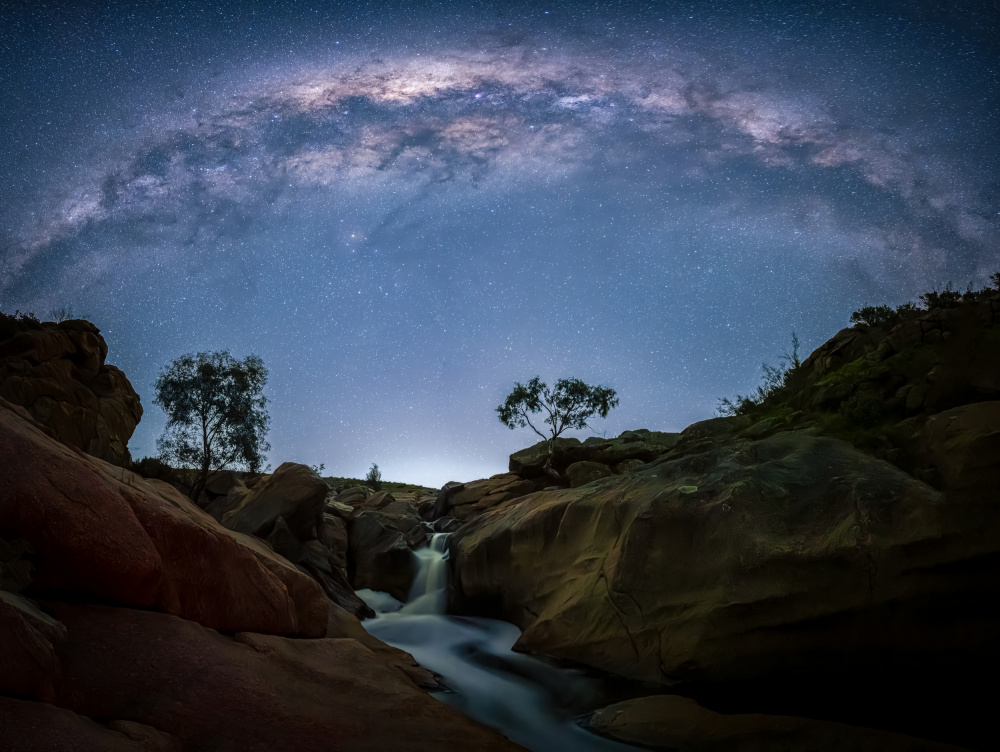 Mannum Wterfall milkyway von James Zhen Yu