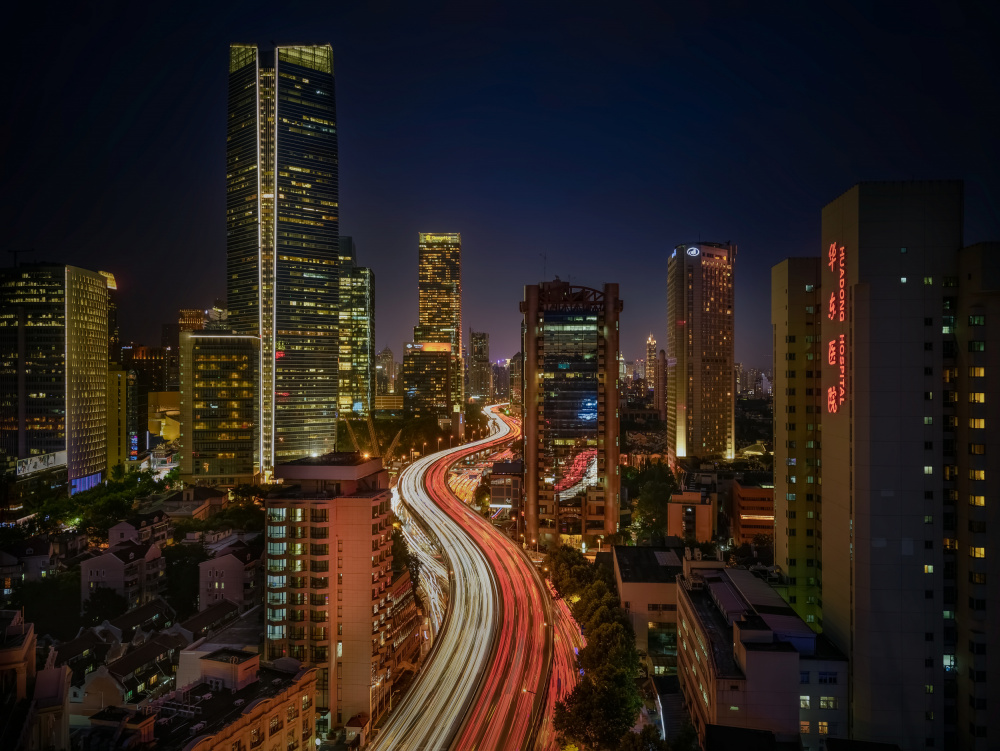 Shanghai Traffic von James Zhen Yu