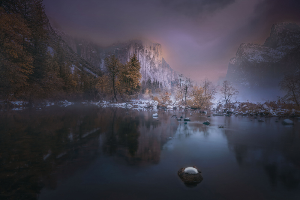 First snow in Valley von Jamie Z. Chan