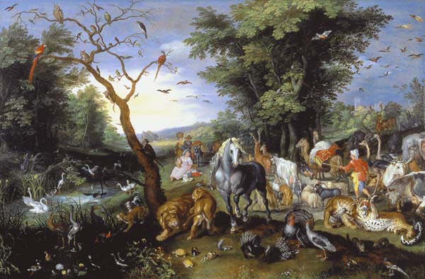 Der Einzug der Tiere in die Arche Noah. von Jan Brueghel d. J.