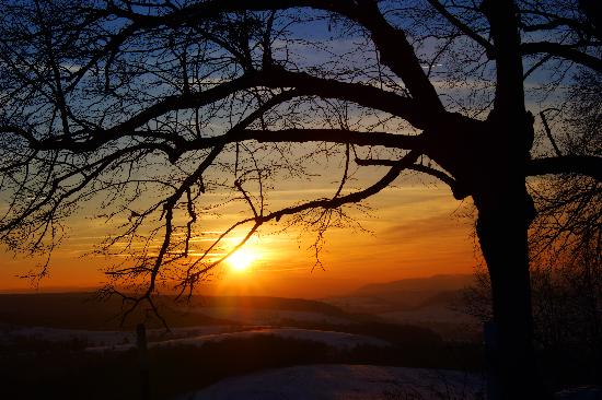 Winterabend bei Kahla von Jan-Peter Kasper