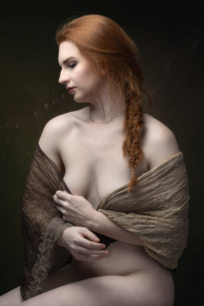 Portrait Of A Redhead von Jan Slotboom