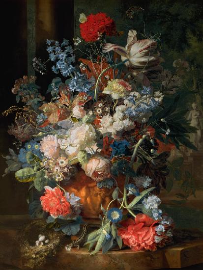 Bouquet of Flowers in a Landscape