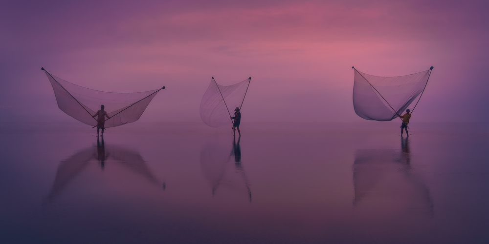 Bac Lieu Fishermen von Javier de la Torre