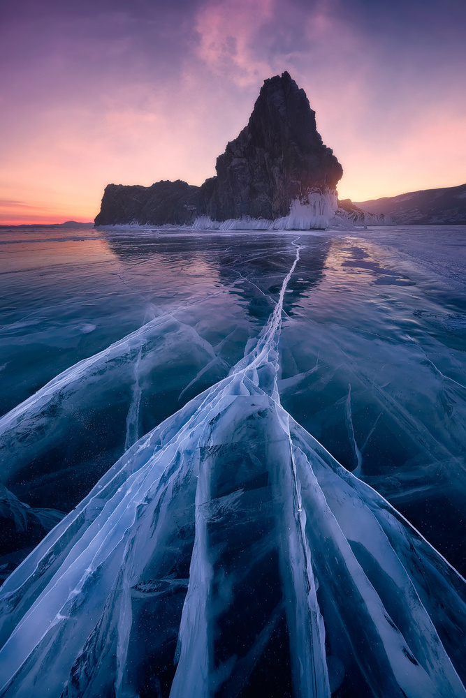 Baikal Sunset von Javier de la Torre