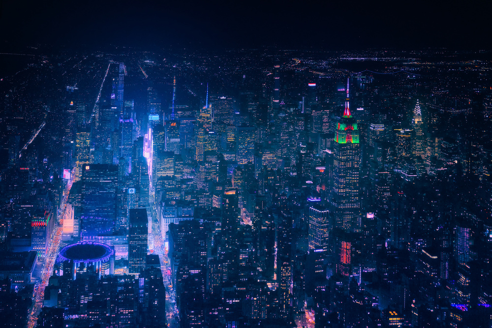 NYC Neon Noir von Javier de la Torre