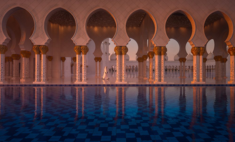 Sunset on the Grand Mosque von Javier de la Torre