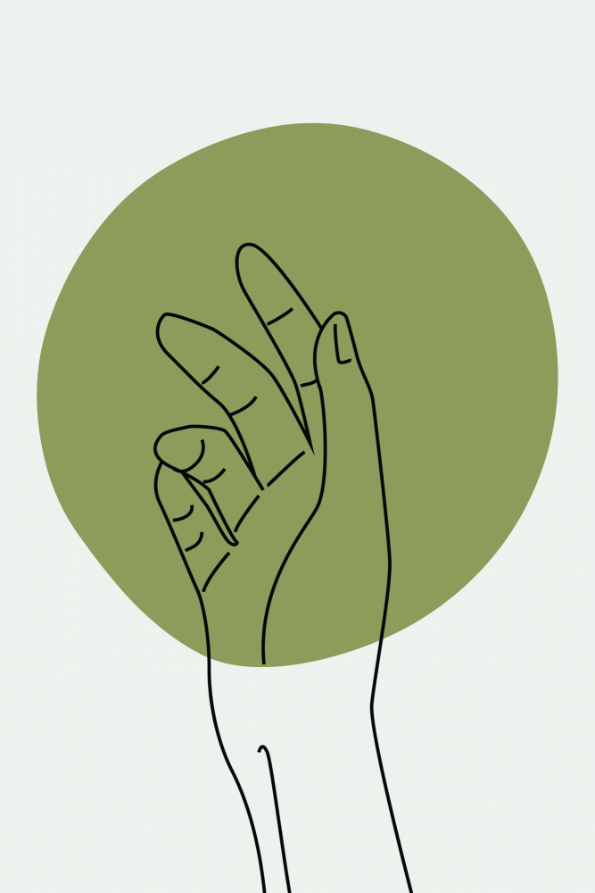 Abstract Minimal Hand #1 von jay stanley