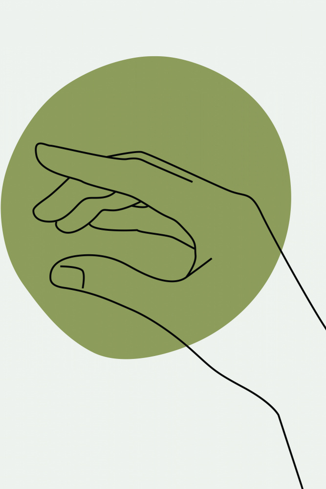 Abstract Minimal Hand #2 von jay stanley