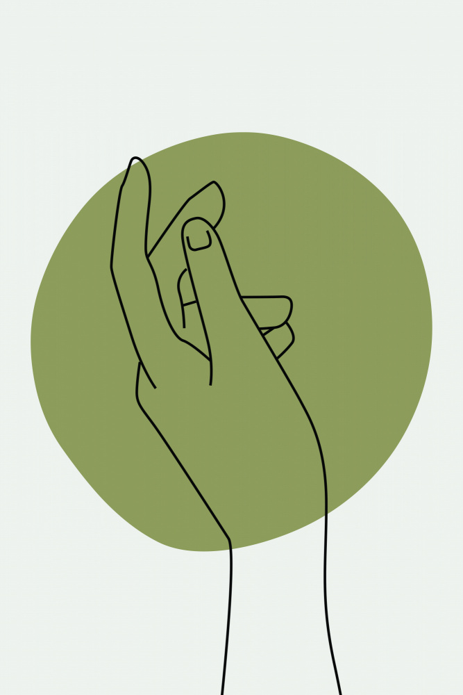 Abstract Minimal Hand #3 von jay stanley