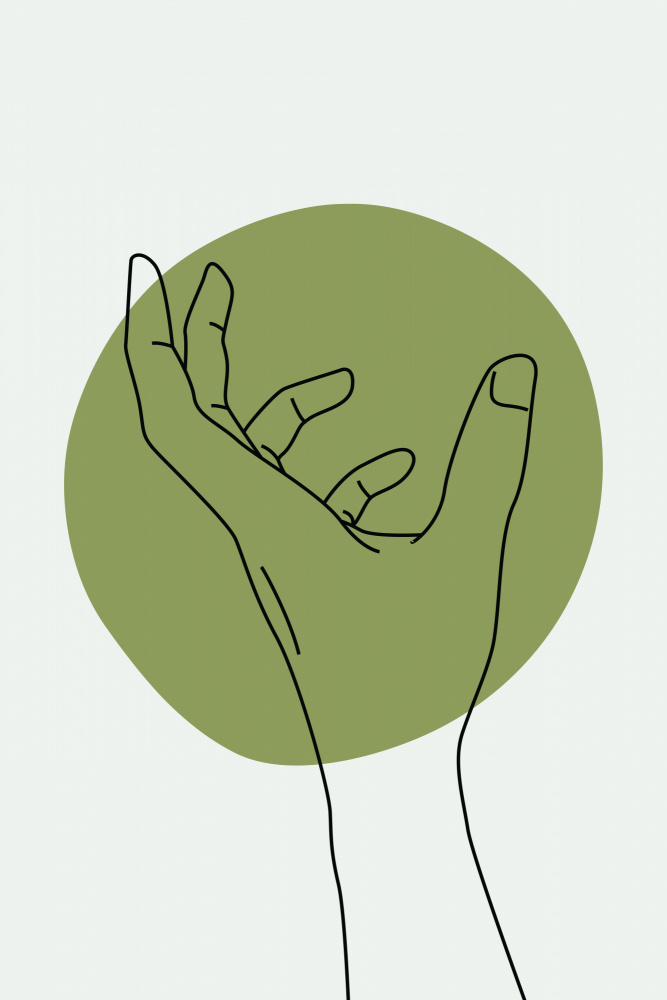 Abstract Minimal Hand #4 von jay stanley