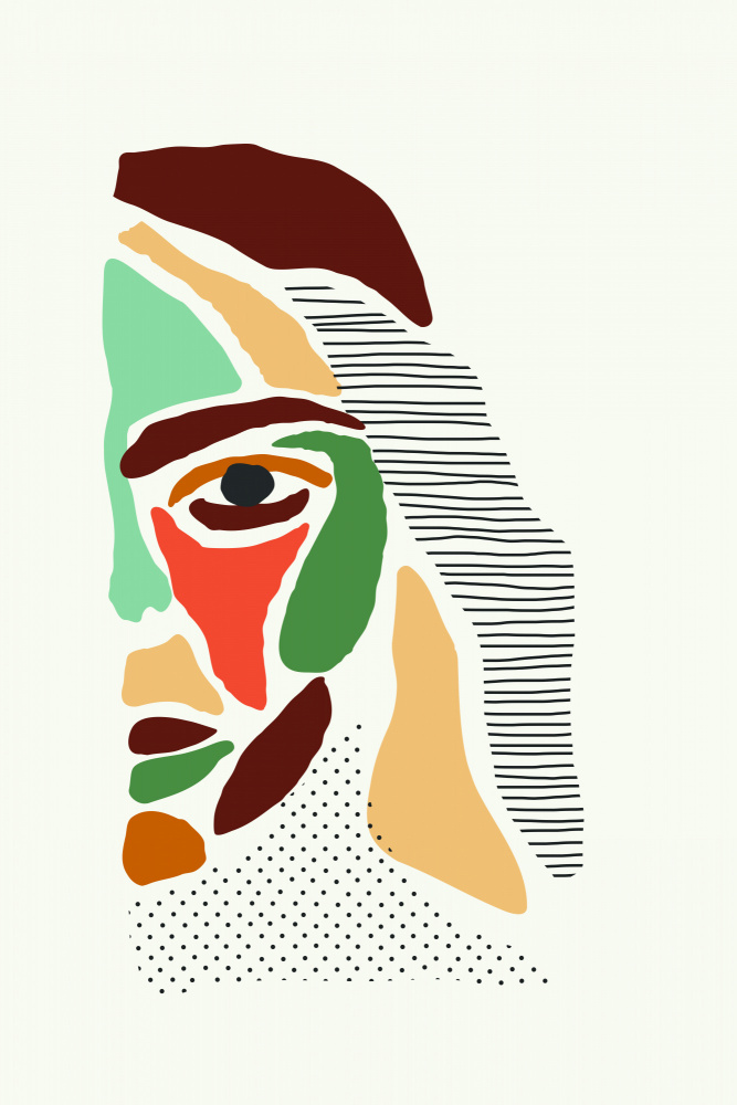 Color Abstract Faces #3 von jay stanley