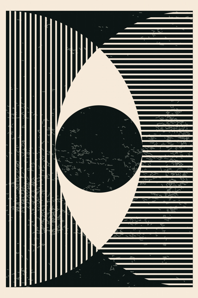 Black and White Geometric Shapes #2 von jay stanley