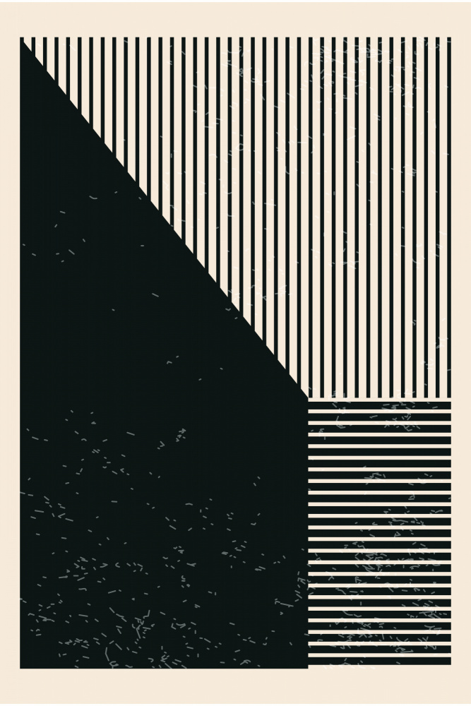 Black and White Geometric Shapes #3 von jay stanley