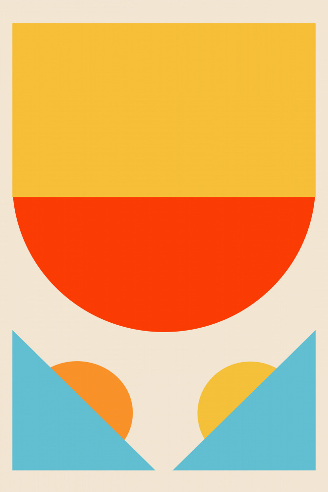 Bright Minimal Shapes Series #1 von jay stanley