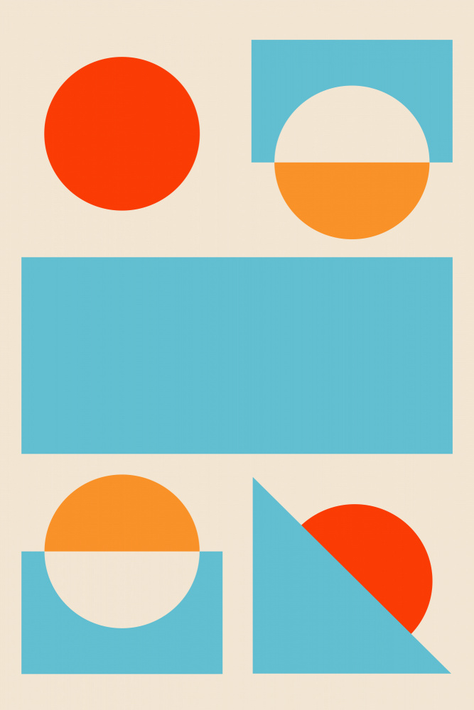 Bright Minimal Shapes Series #2 von jay stanley