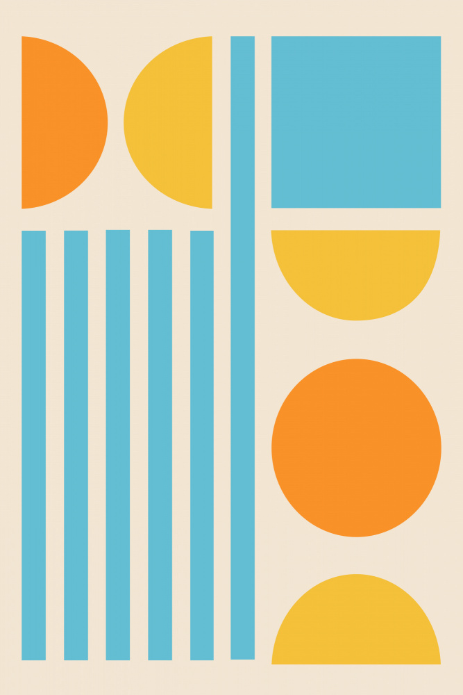 Bright Minimal Shapes Series #3 von jay stanley