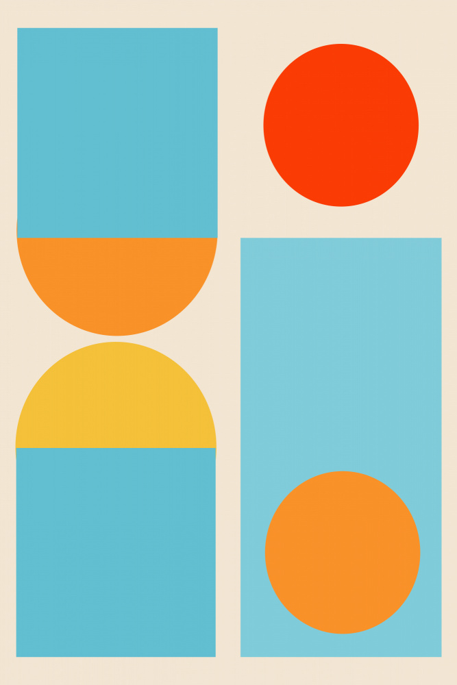 Bright Minimal Shapes Series #4 von jay stanley