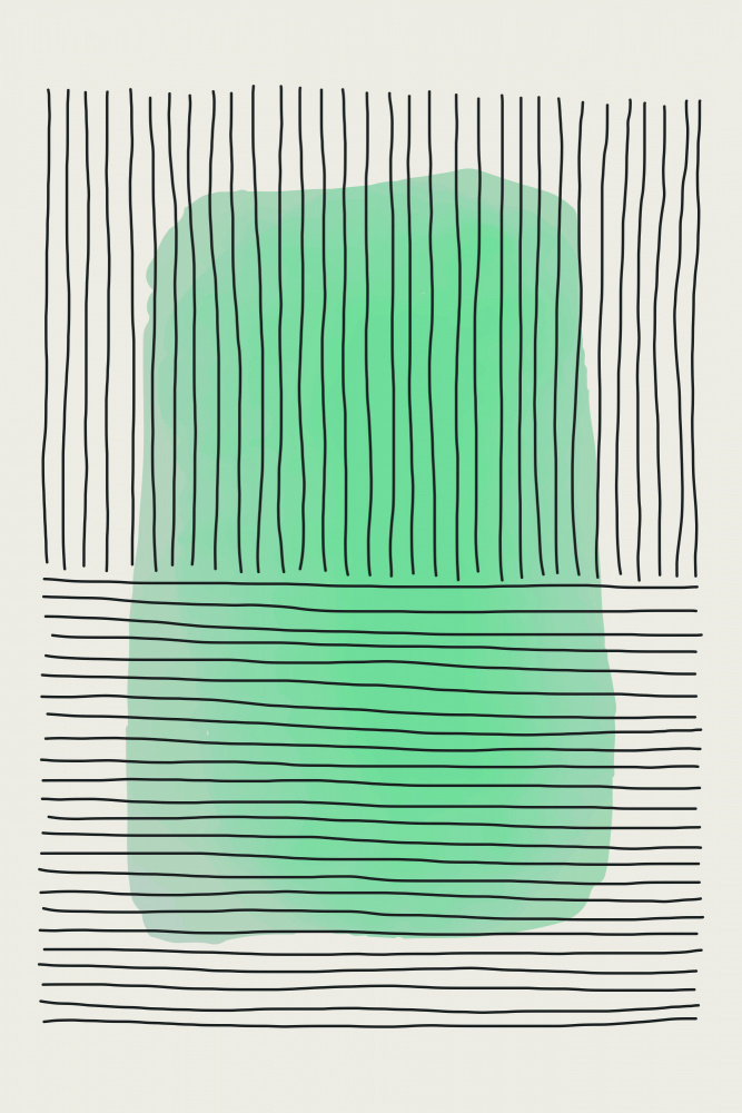 Pale Green Minimal Shapes Series #1 von jay stanley