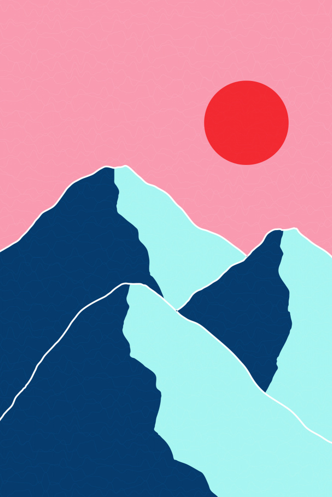 Minimal Mountain Tops #1 von jay stanley