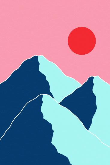 Minimal Mountain Tops #1