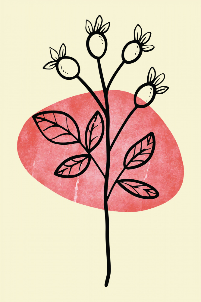 Minimal Flower Expression #1 von jay stanley