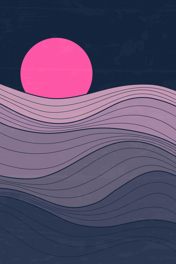 Minimal Pink Sunset #3 von jay stanley