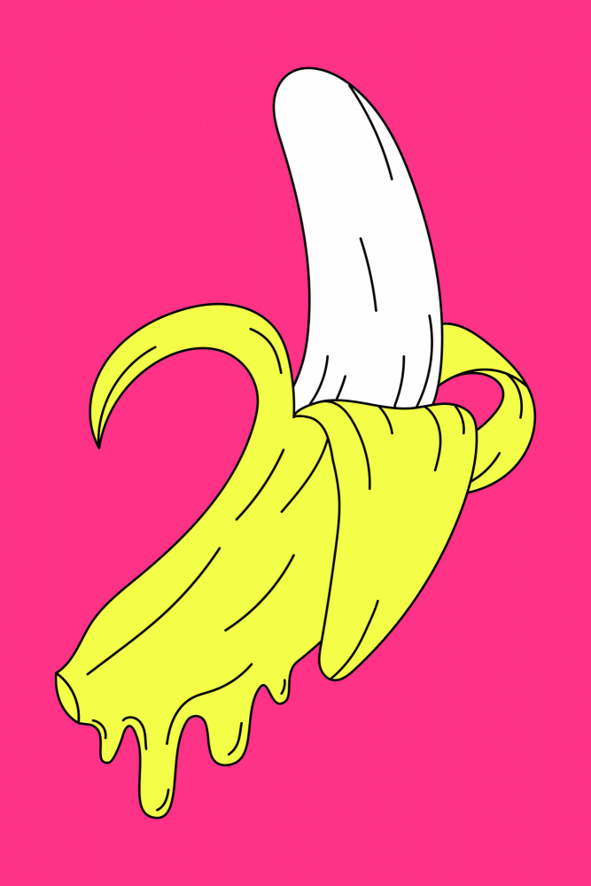 Melting Pink Banana von jay stanley