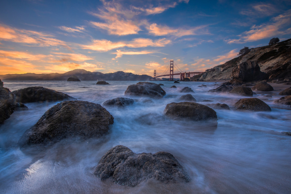 Golden Gate Bridge Sunset von Jay Zhu