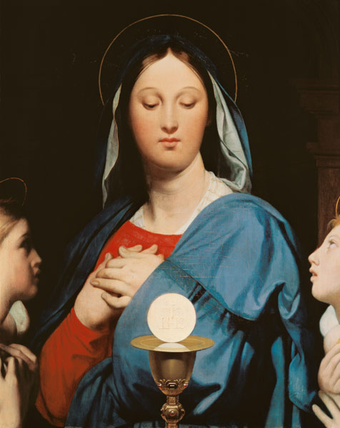 The Virgin of the Host von Jean Auguste Dominique Ingres