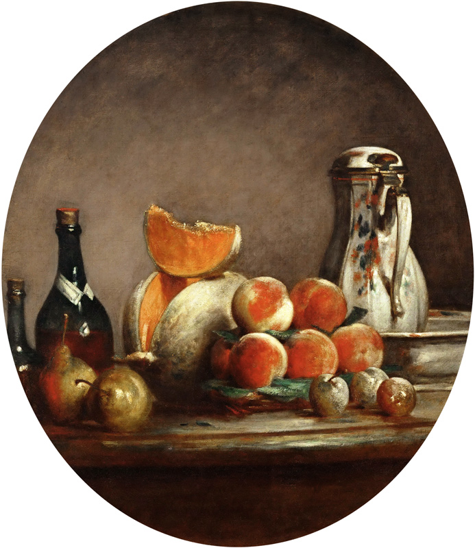 Die Schnittmelone von Jean-Baptiste Siméon Chardin