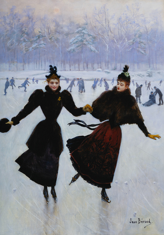 Schlittschuhläuferinnen. von Jean Beraud