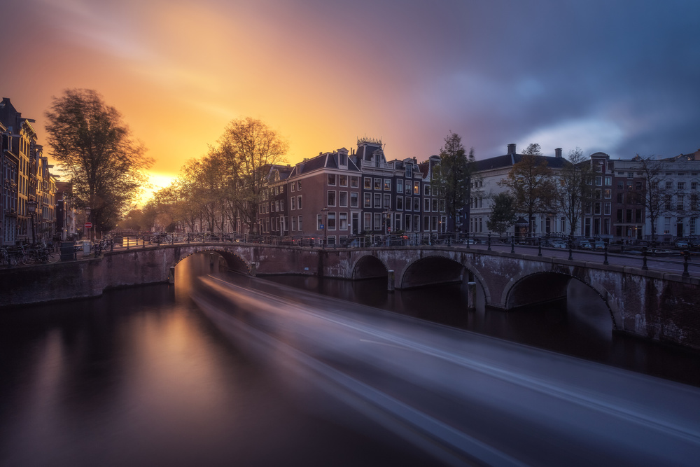 Amsterdam - Keizersgracht von Jean Claude Castor