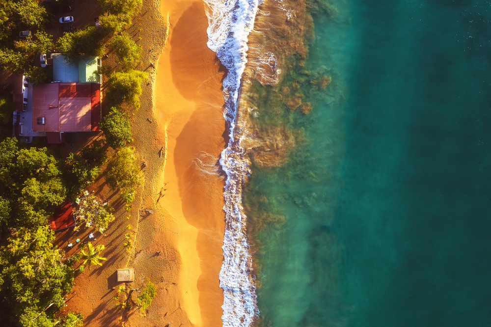 Guadeloupe - Plage de la Perle Aerial von Jean Claude Castor