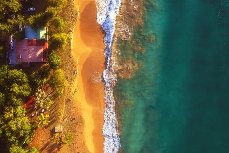 Guadeloupe - Plage de la Perle Aerial