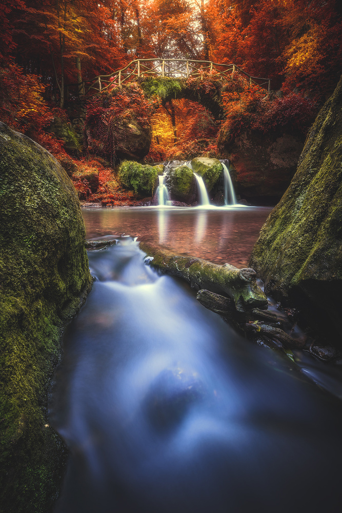 Luxembourg - Schiessentuempel in Autumn von Jean Claude Castor