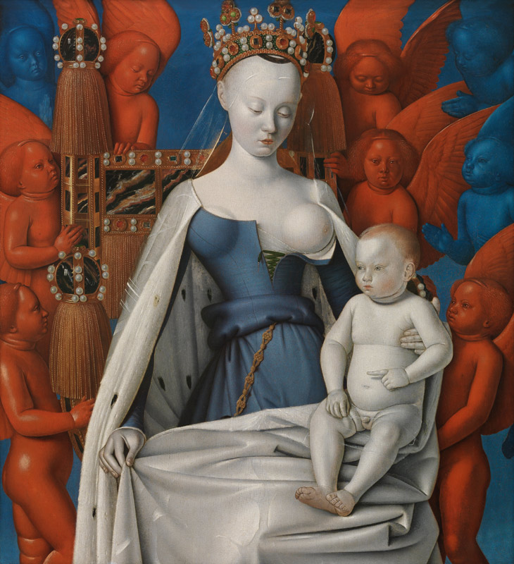 Madonna mit Kind von Jean Fouquet